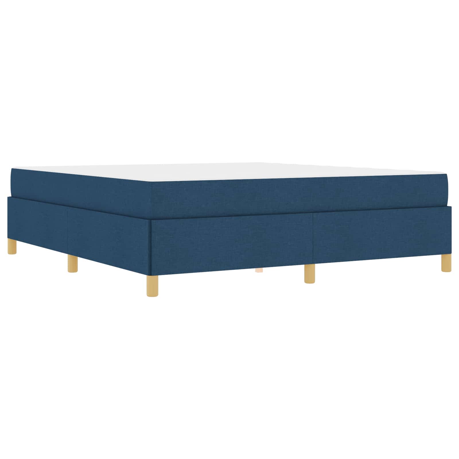 Bedframe met matras Blauw 180 x 200 cm Stof is nu te koop bij PeponiXL, paradijselijk wonen!