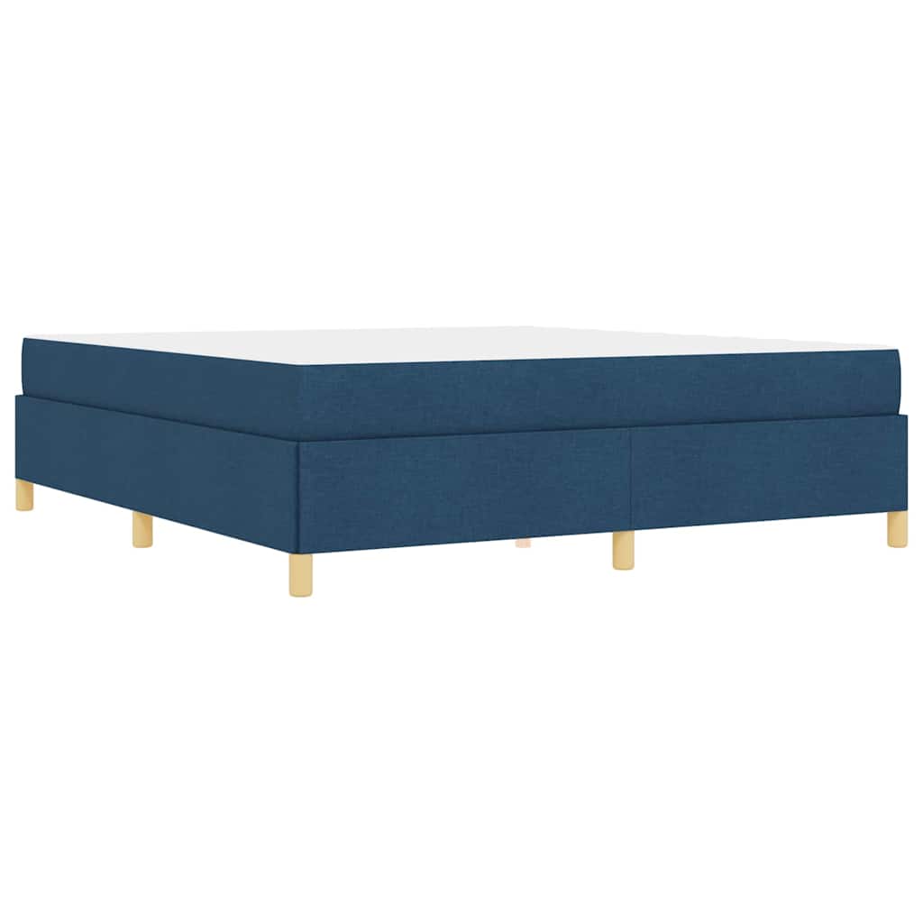 Bedframe met matras Blauw 180 x 200 cm Stof is nu te koop bij PeponiXL, paradijselijk wonen!