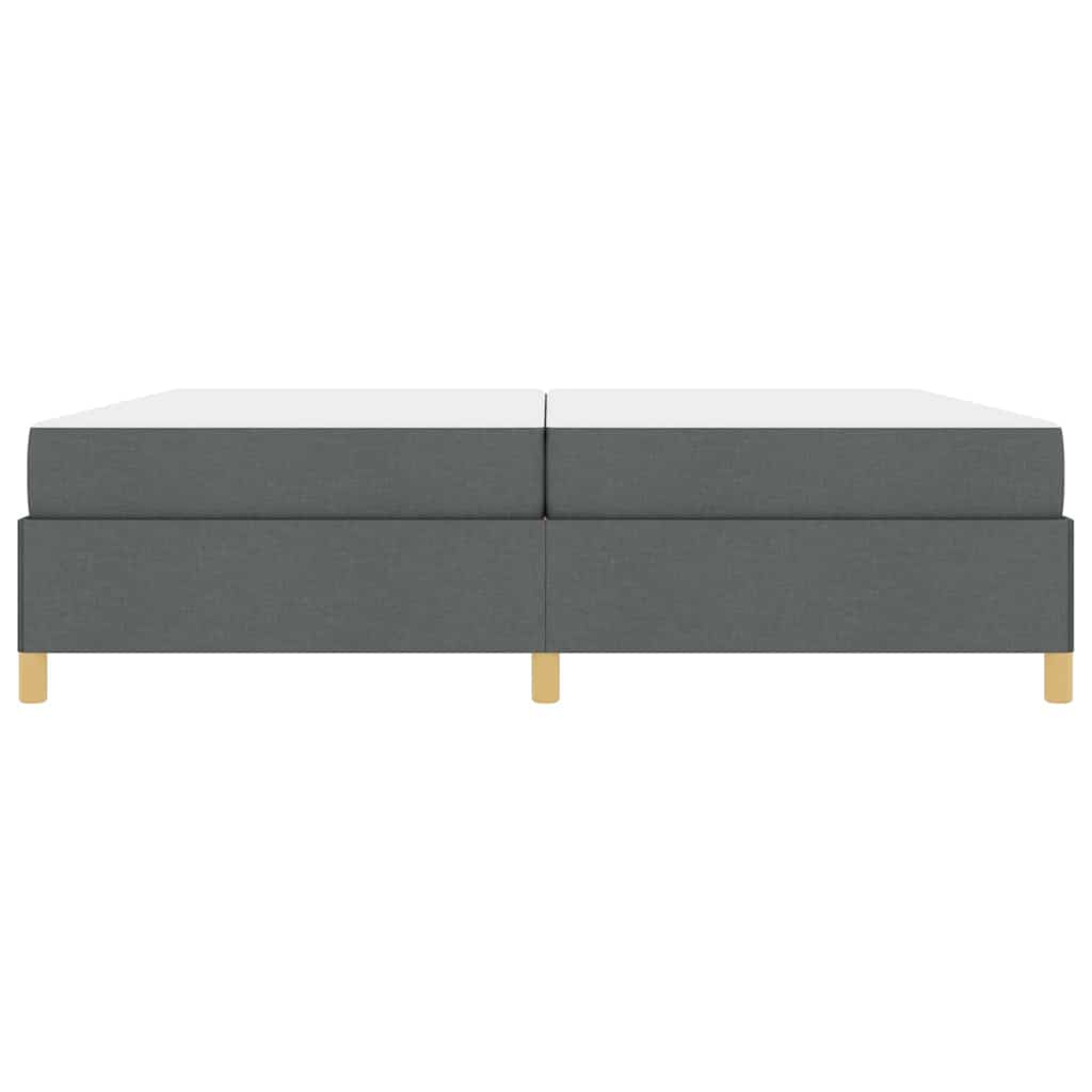 Bedframe met matras Donkergrijs 200 x 200 cm Stof is nu te koop bij PeponiXL, paradijselijk wonen!
