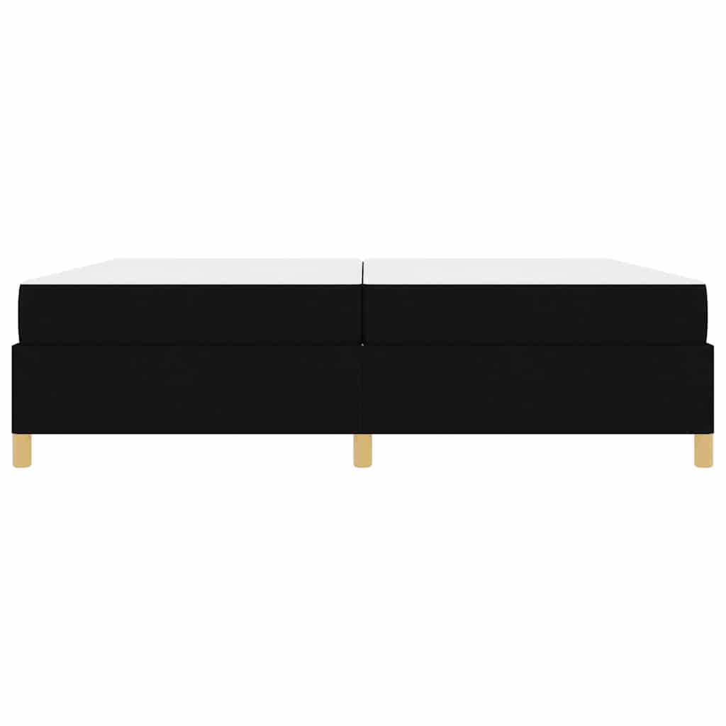 Bedframe met matras Zwart 200 x 200 cm Stof is nu te koop bij PeponiXL, paradijselijk wonen!