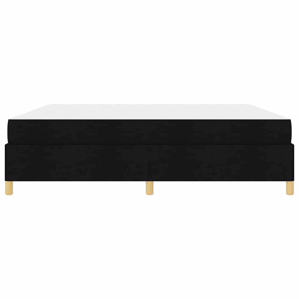 Bedframe met matras Zwart 200 x 200 cm Stof is nu te koop bij PeponiXL, paradijselijk wonen!
