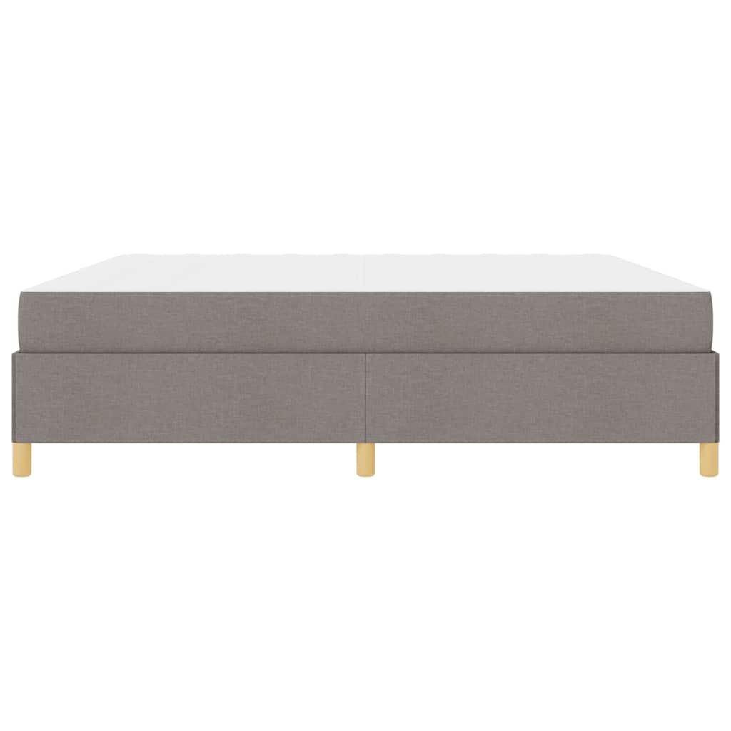 Bedframe met matras Taupe 200 x 200 cm Stof is nu te koop bij PeponiXL, paradijselijk wonen!