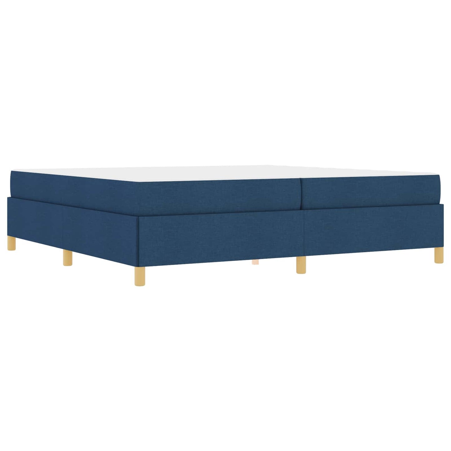 Bedframe met matras Blauw 200 x 200 cm Stof is nu te koop bij PeponiXL, paradijselijk wonen!