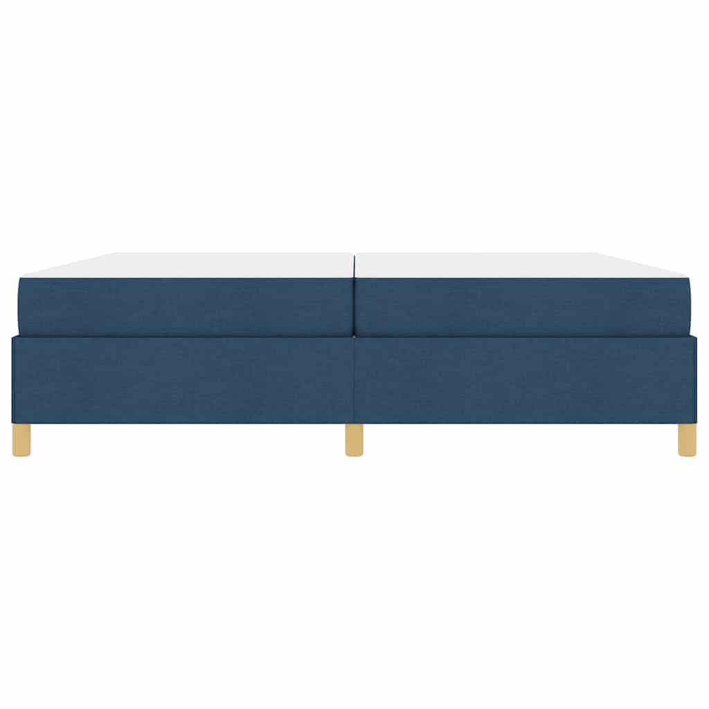 Bedframe met matras Blauw 200 x 200 cm Stof is nu te koop bij PeponiXL, paradijselijk wonen!