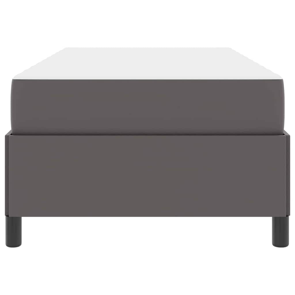 Bedframe met matras Grijs 90 x 200 cm Stof is nu te koop bij PeponiXL, paradijselijk wonen!