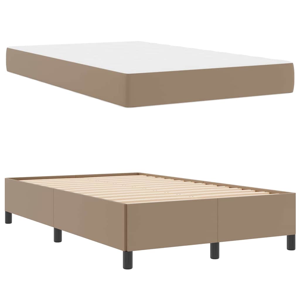 Bedframe met matras Cappuccino 120 x 200 cm Stof is nu te koop bij PeponiXL, paradijselijk wonen!