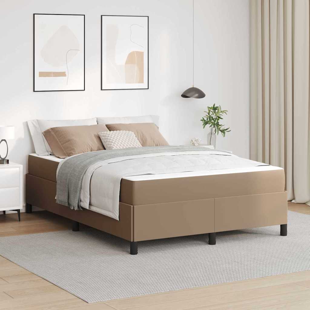 Bedframe met matras Cappuccino 160 x 200 cm Stof is nu te koop bij PeponiXL, paradijselijk wonen!