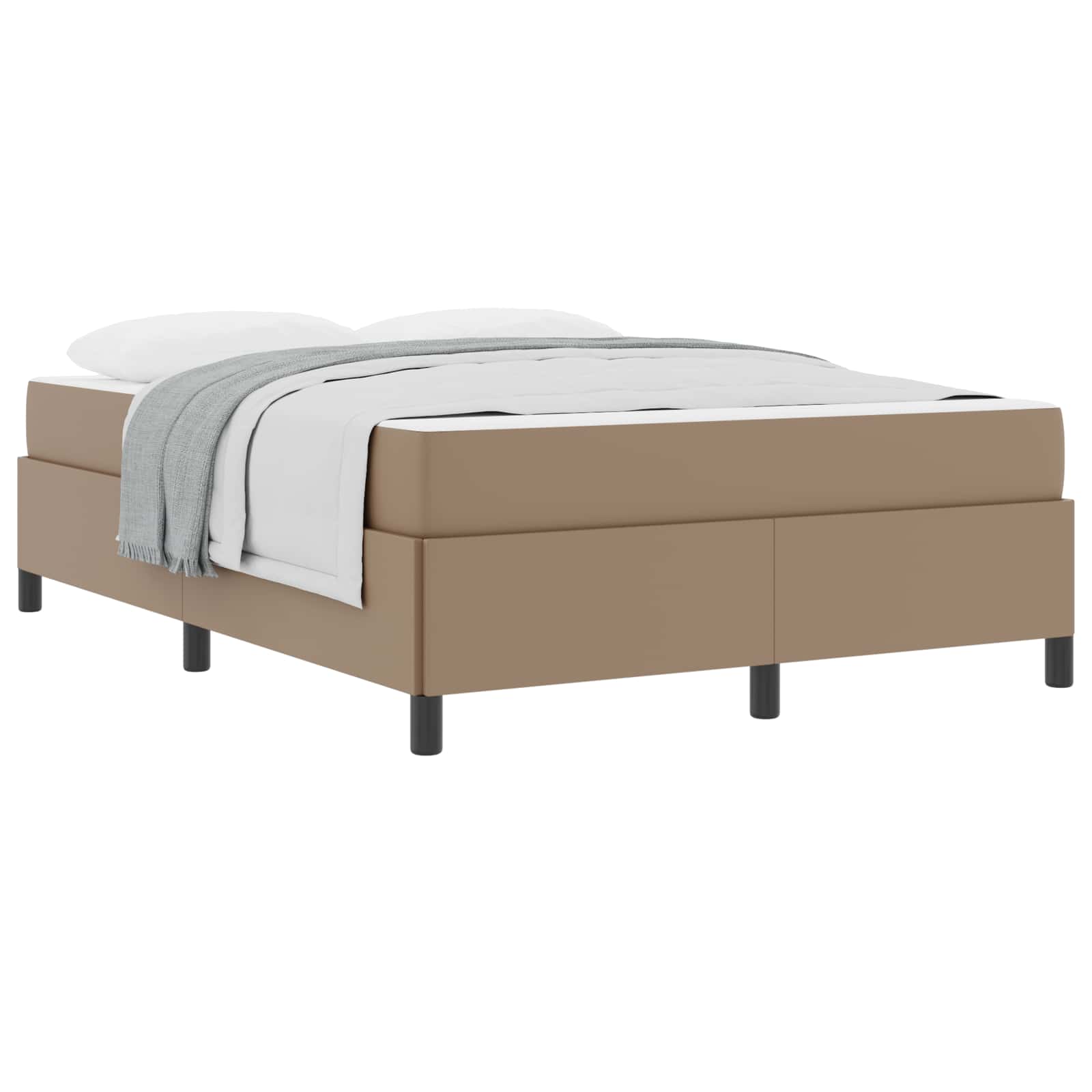 Bedframe met matras Cappuccino 160 x 200 cm Stof is nu te koop bij PeponiXL, paradijselijk wonen!