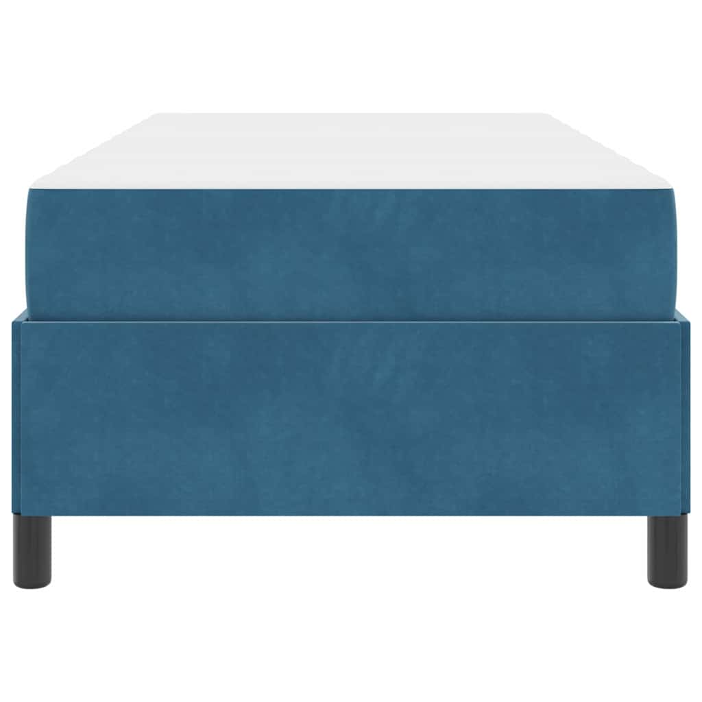 Bedframe met matras Donkerblauw 100 x 200 cm Stof is nu te koop bij PeponiXL, paradijselijk wonen!