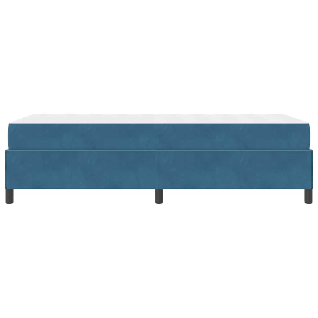 Bedframe met matras Donkerblauw 100 x 200 cm Stof is nu te koop bij PeponiXL, paradijselijk wonen!