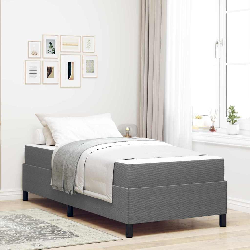 Bedframe met matras Lichtgrijs 80 x 200 cm Stof is nu te koop bij PeponiXL, paradijselijk wonen!