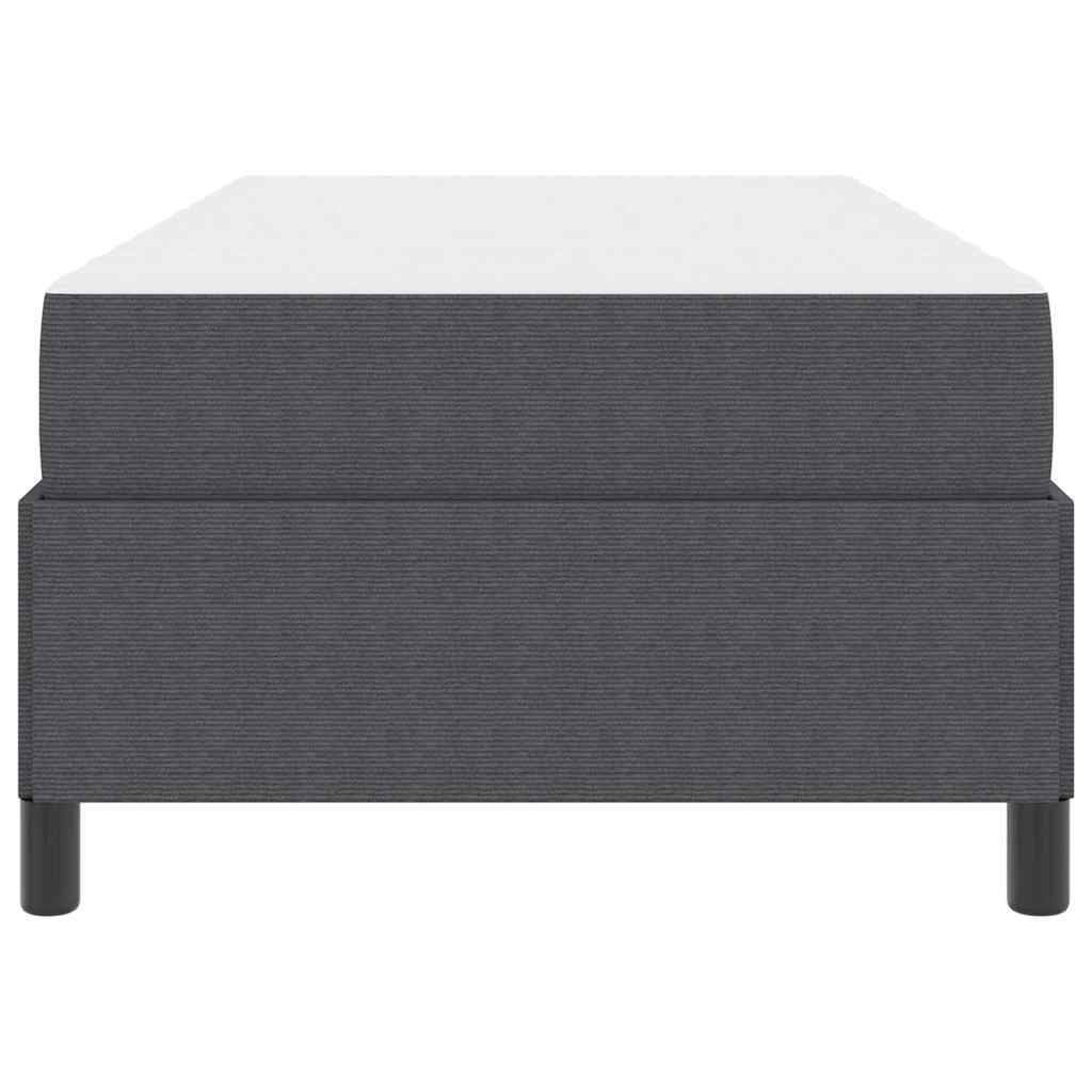 Bedframe met matras Donkergrijs 80 x 200 cm Stof is nu te koop bij PeponiXL, paradijselijk wonen!