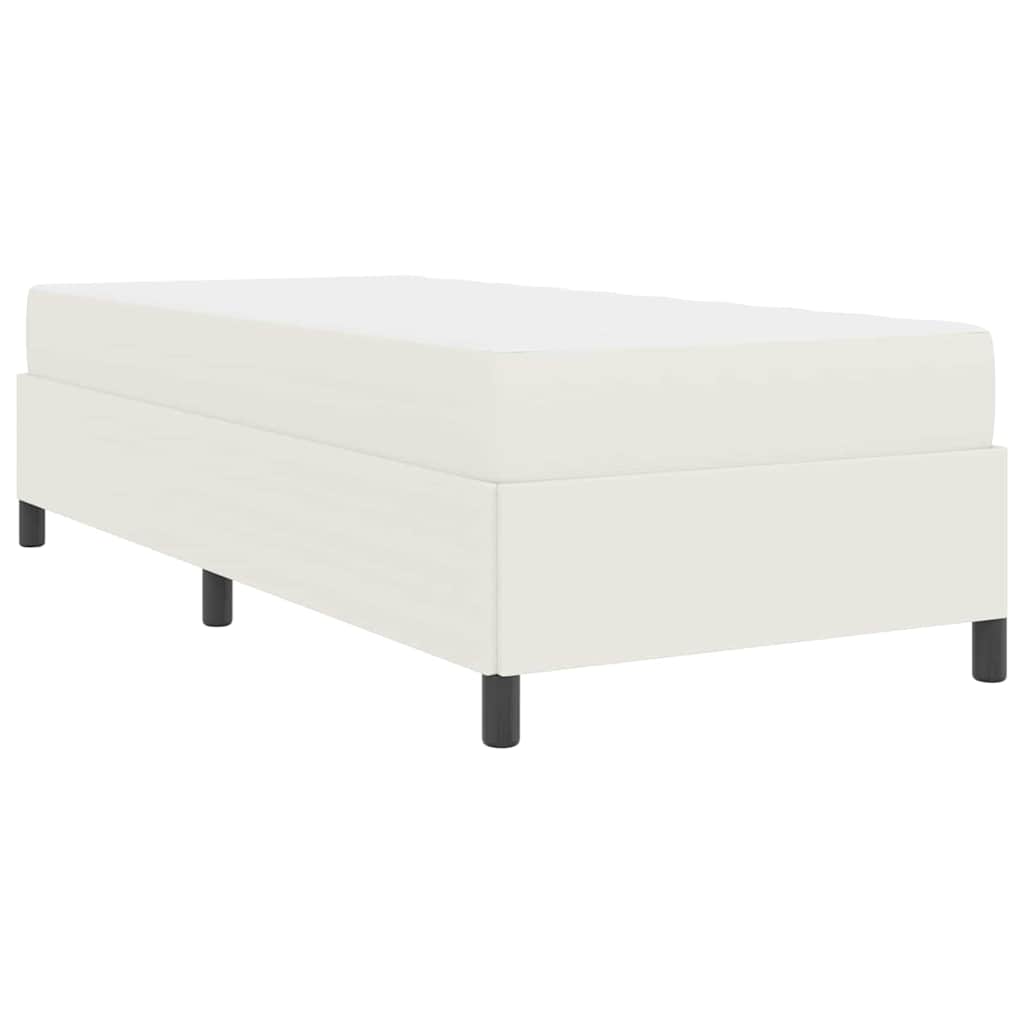 Bedframe met matras Crème 90 x 200 cm Stof is nu te koop bij PeponiXL, paradijselijk wonen!
