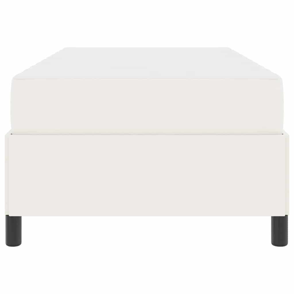 Bedframe met matras Crème 90 x 200 cm Stof is nu te koop bij PeponiXL, paradijselijk wonen!