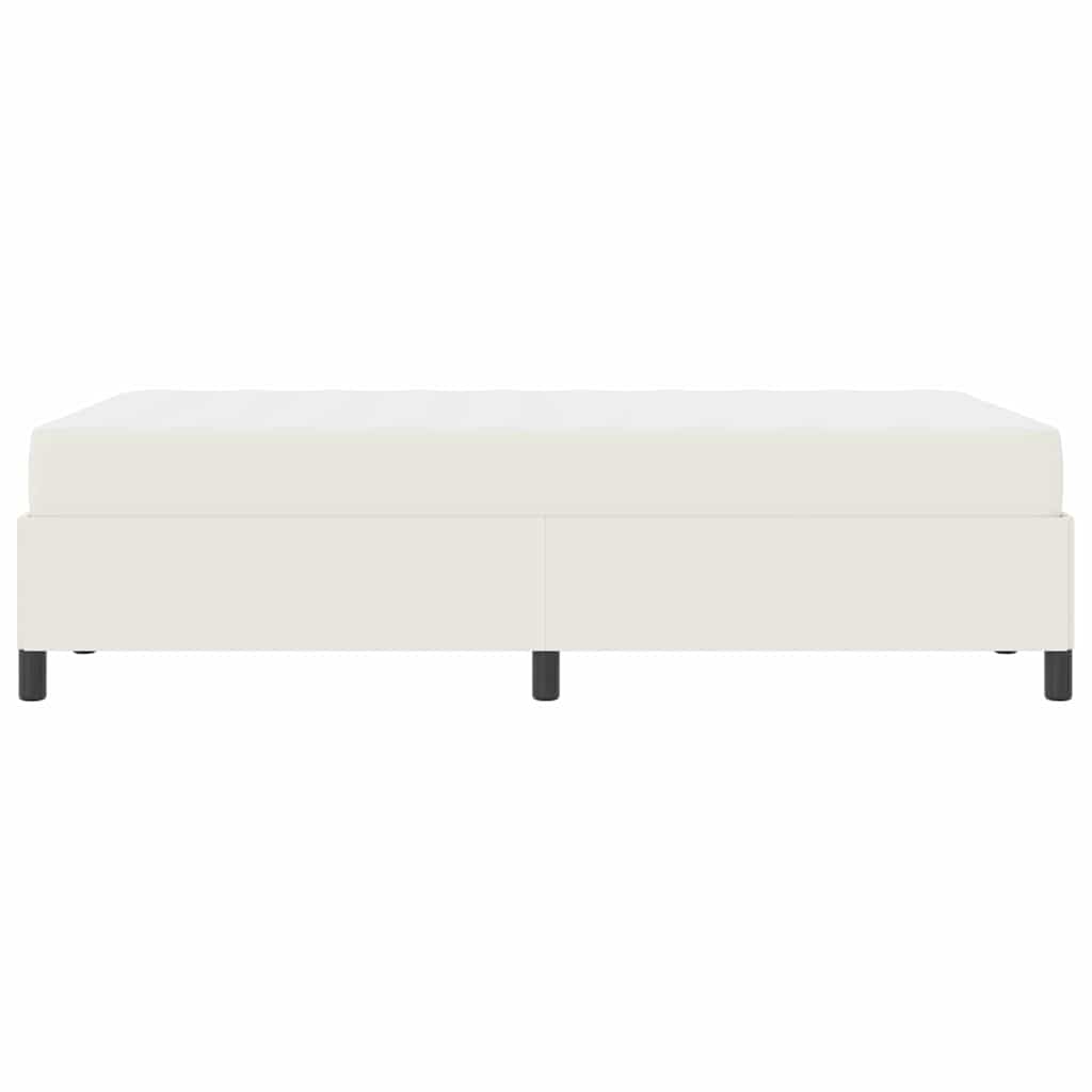 Bedframe met matras Crème 120 x 190 cm Stof is nu te koop bij PeponiXL, paradijselijk wonen!