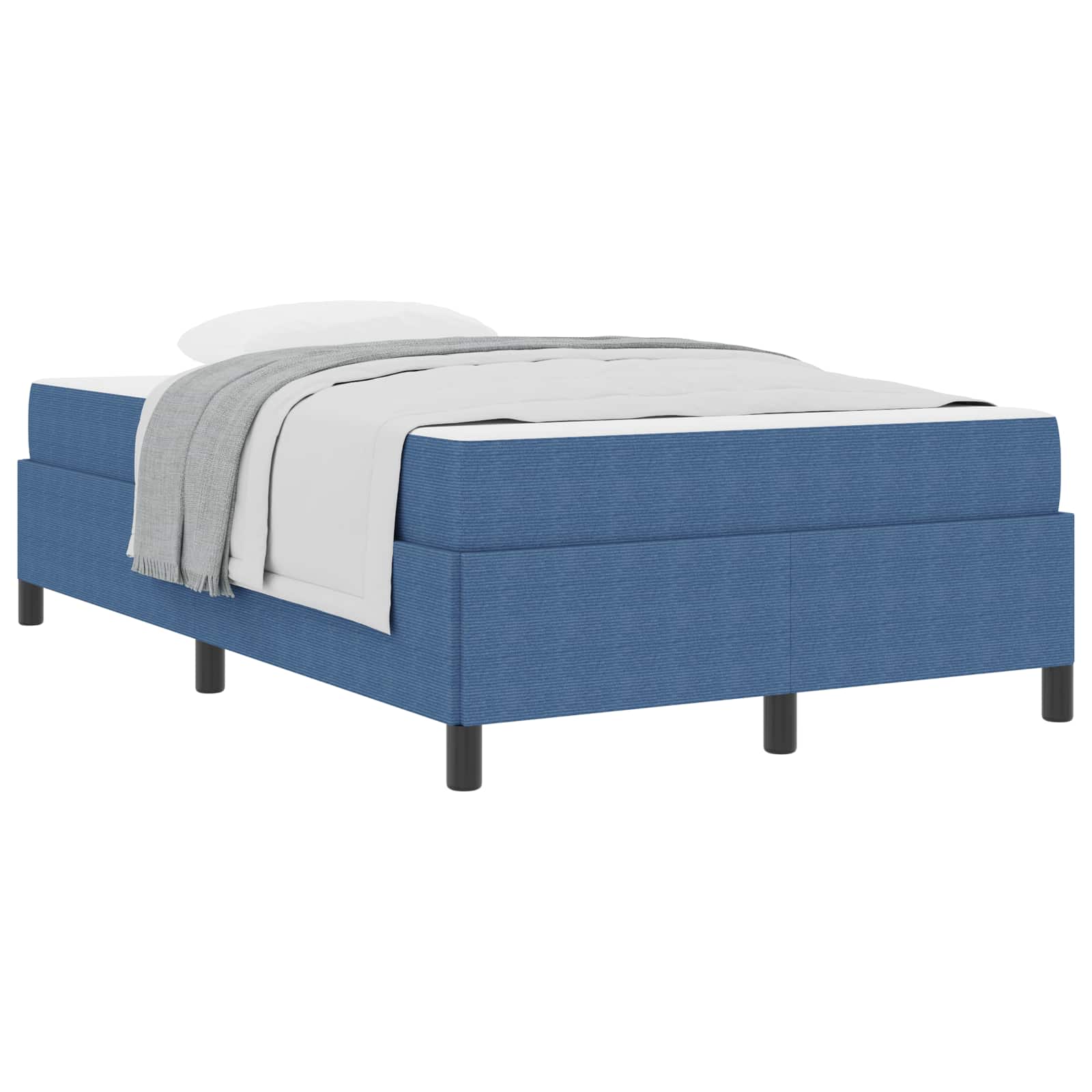 Bedframe met matras Blauw 120 x 190 cm Stof is nu te koop bij PeponiXL, paradijselijk wonen!