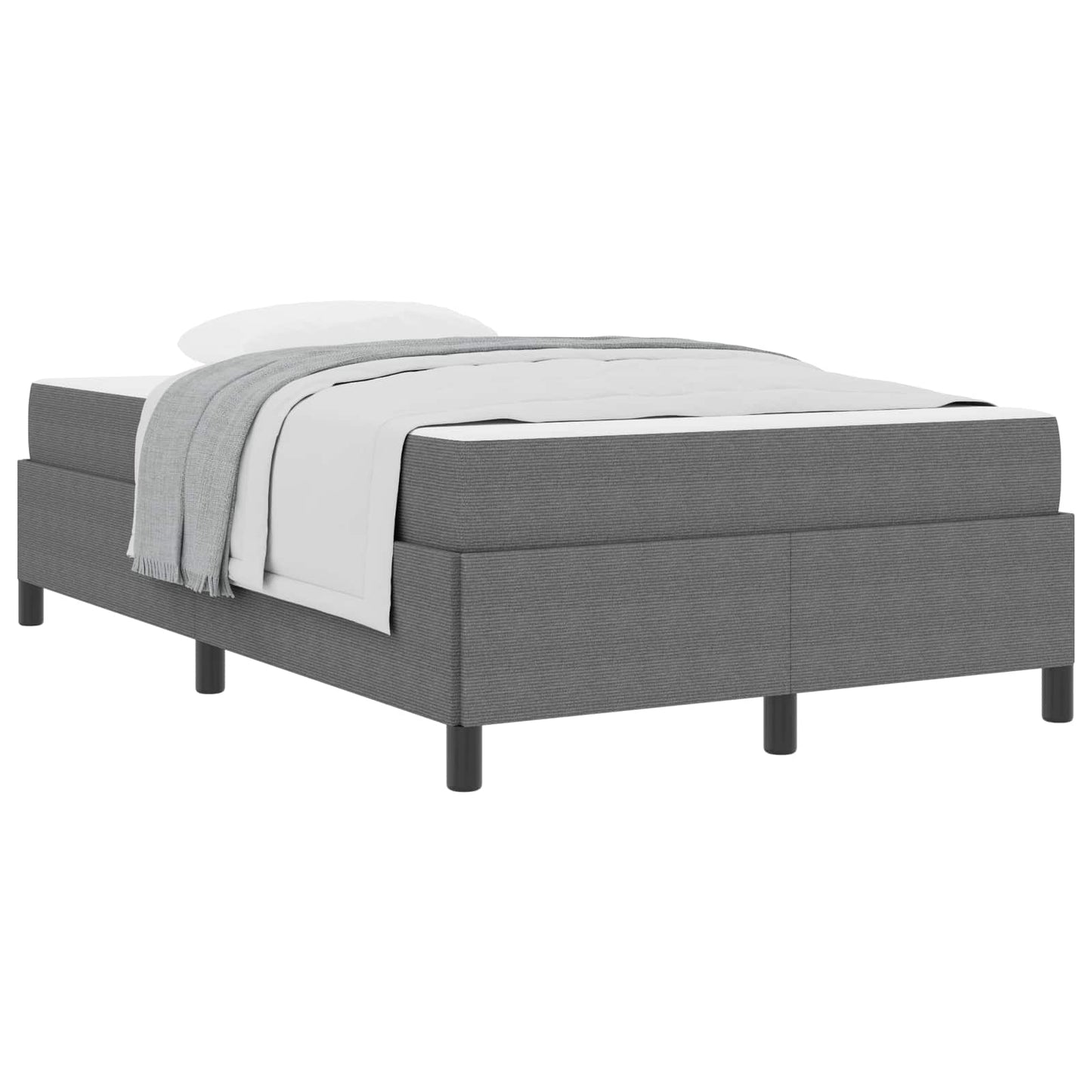 Bedframe met matras Lichtgrijs 120 x 200 cm Stof is nu te koop bij PeponiXL, paradijselijk wonen!