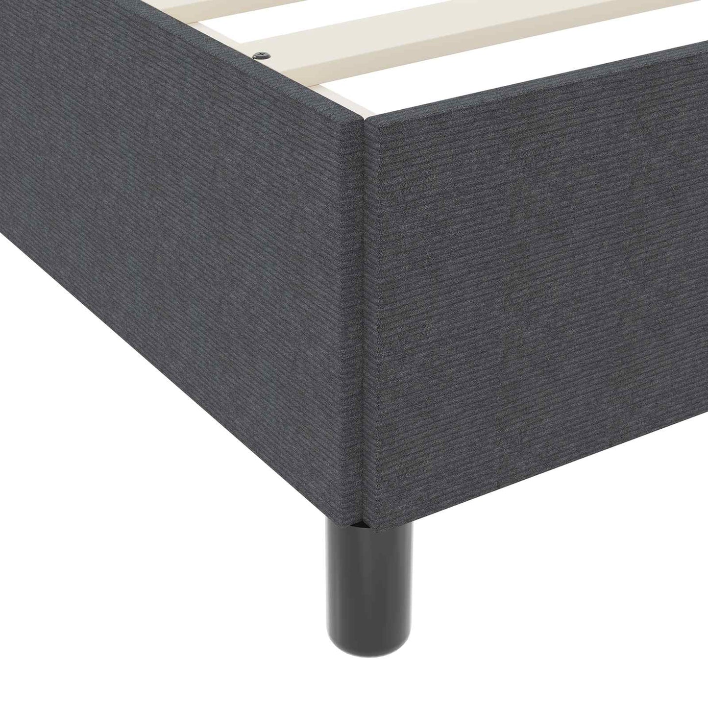 Bedframe met matras Donkergrijs 120 x 200 cm Stof is nu te koop bij PeponiXL, paradijselijk wonen!