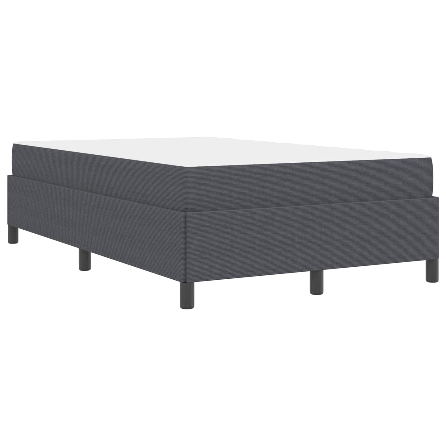 Bedframe met matras Donkergrijs 120 x 200 cm Stof is nu te koop bij PeponiXL, paradijselijk wonen!