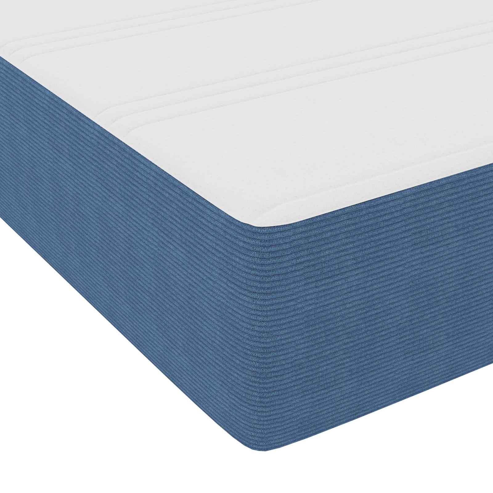 Bedframe met matras Blauw 120 x 200 cm Stof is nu te koop bij PeponiXL, paradijselijk wonen!