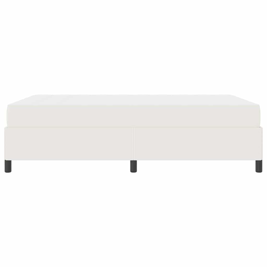 Bedframe met matras Crème 140 x 190 cm Stof is nu te koop bij PeponiXL, paradijselijk wonen!