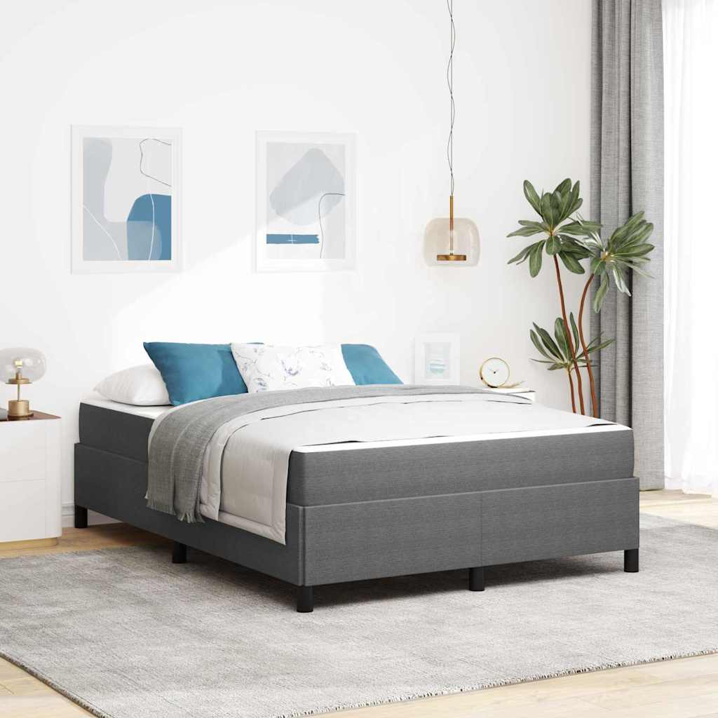 Bedframe met matras Lichtgrijs 160 x 200 cm Stof is nu te koop bij PeponiXL, paradijselijk wonen!