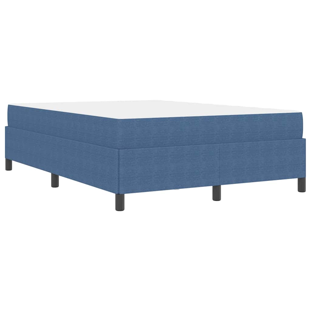 Bedframe met matras Blauw 160 x 200 cm Stof is nu te koop bij PeponiXL, paradijselijk wonen!