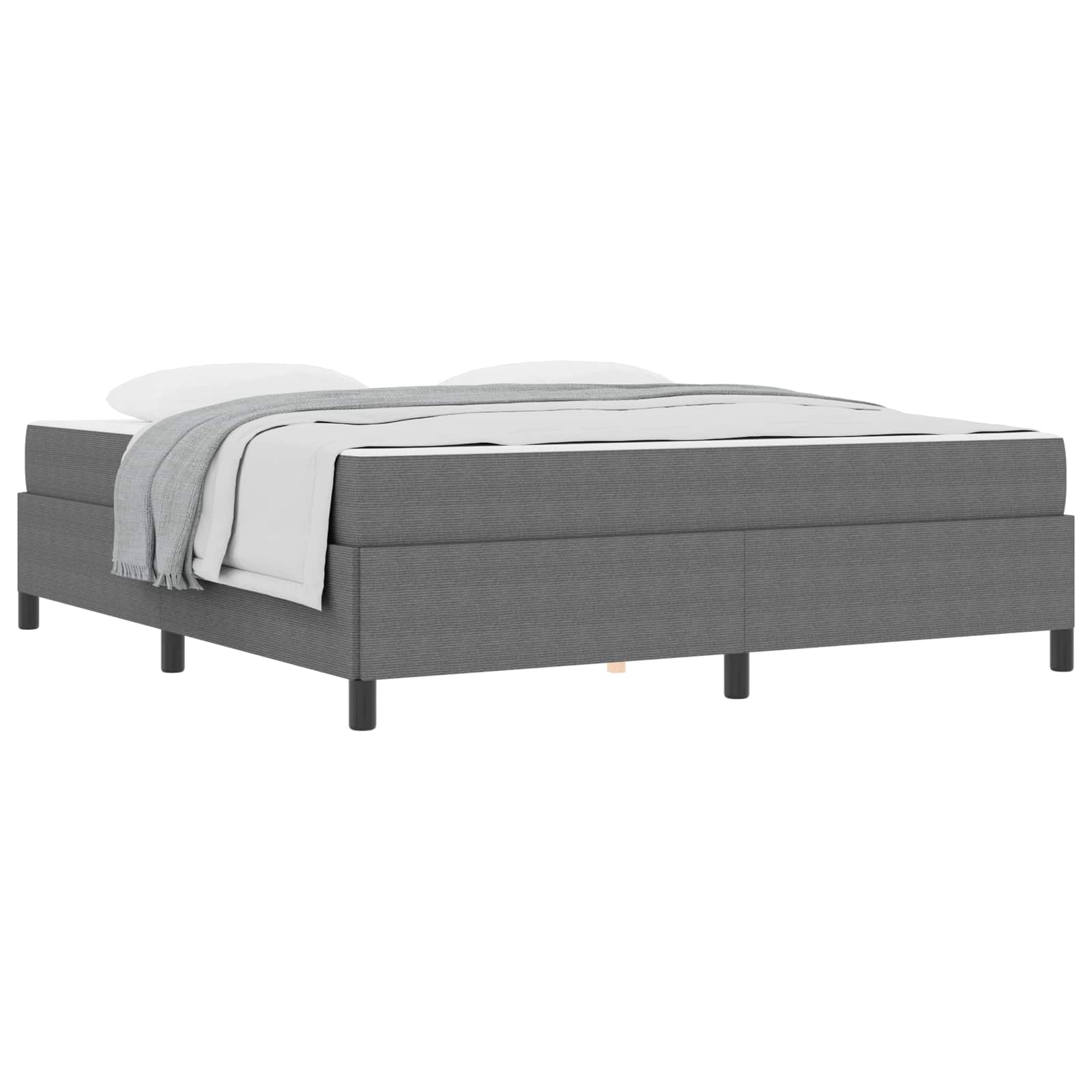 Bedframe met matras Lichtgrijs 180 x 200 cm Stof is nu te koop bij PeponiXL, paradijselijk wonen!
