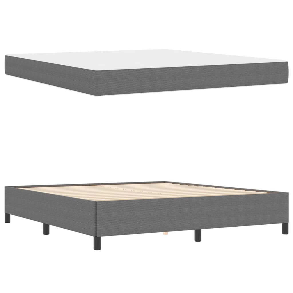 Bedframe met matras Lichtgrijs 180 x 200 cm Stof is nu te koop bij PeponiXL, paradijselijk wonen!