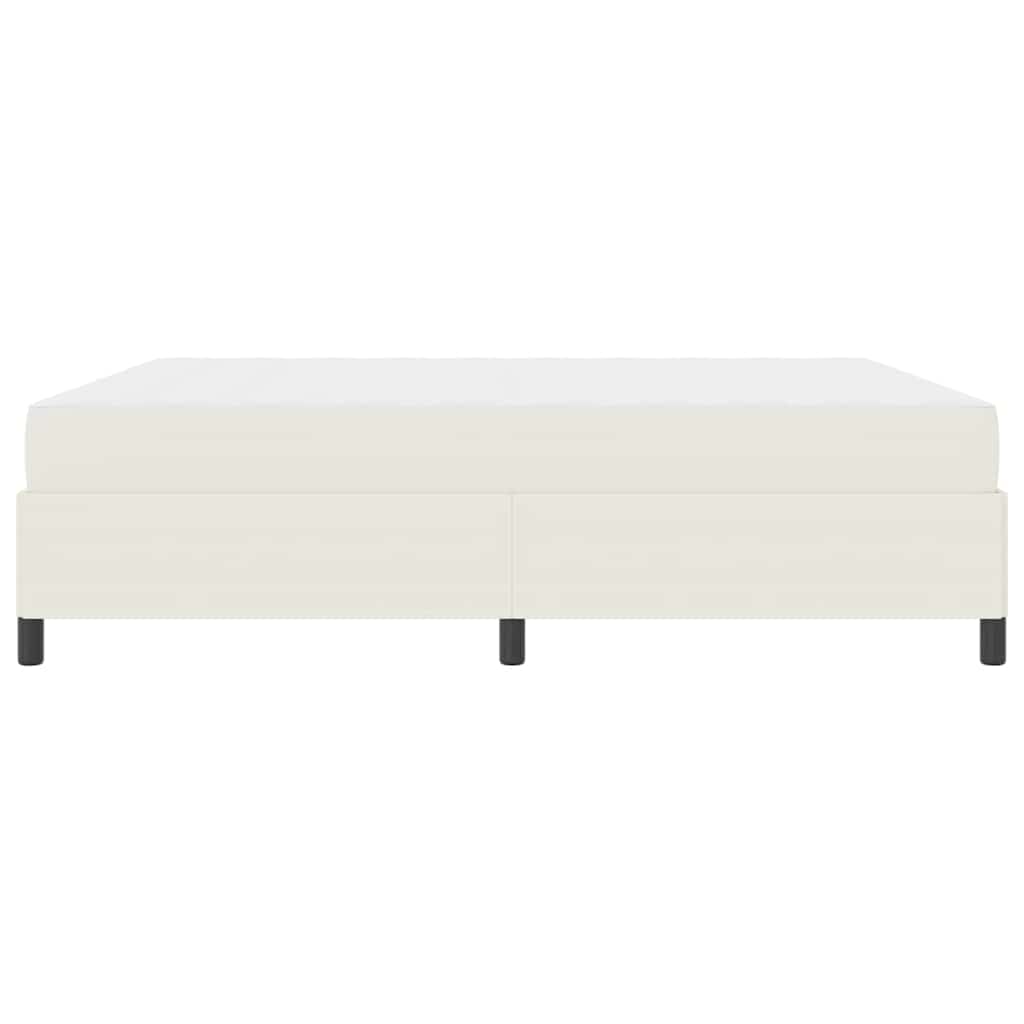 Bedframe met matras Crème 180 x 200 cm Stof is nu te koop bij PeponiXL, paradijselijk wonen!