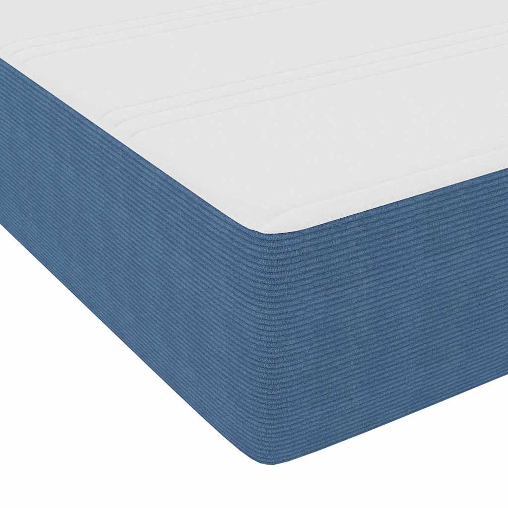 Bedframe met matras Blauw 180 x 200 cm Stof is nu te koop bij PeponiXL, paradijselijk wonen!