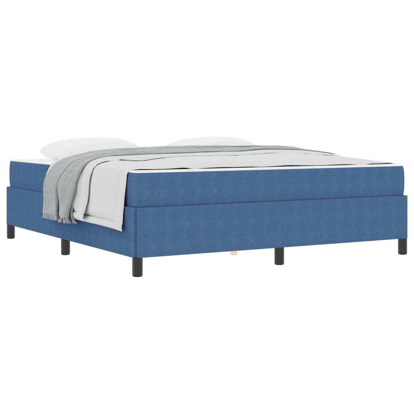 Bedframe met matras Blauw 180 x 200 cm Stof is nu te koop bij PeponiXL, paradijselijk wonen!