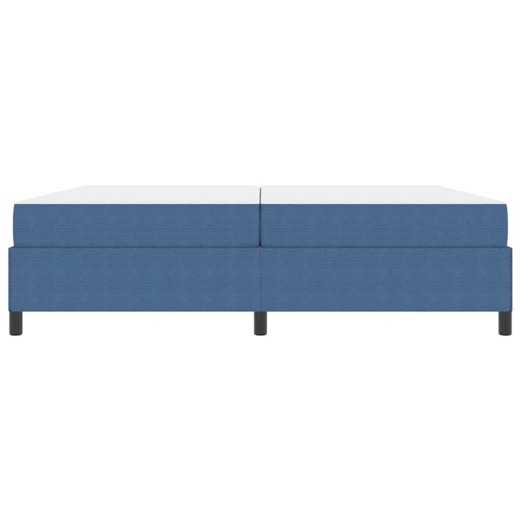 Bedframe met matras Blauw 200 x 200 cm Stof is nu te koop bij PeponiXL, paradijselijk wonen!