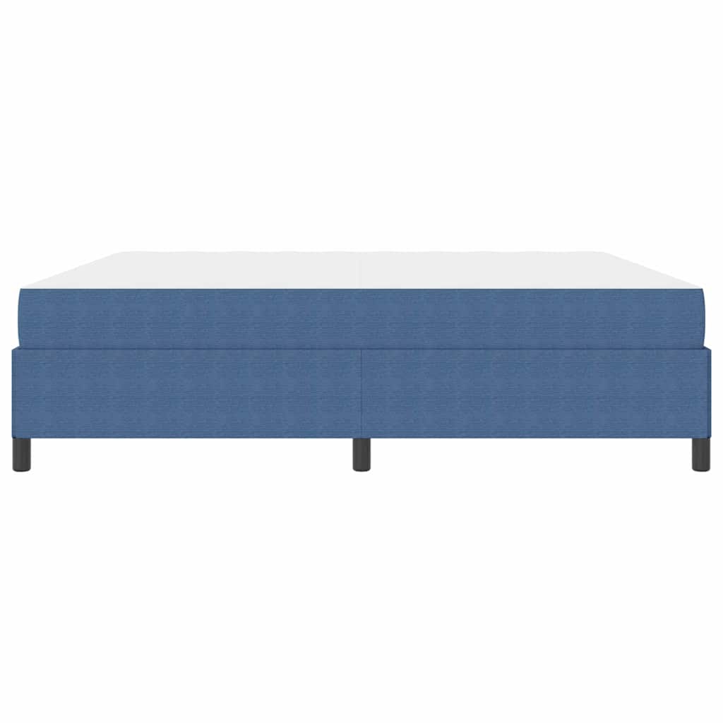 Bedframe met matras Blauw 200 x 200 cm Stof is nu te koop bij PeponiXL, paradijselijk wonen!