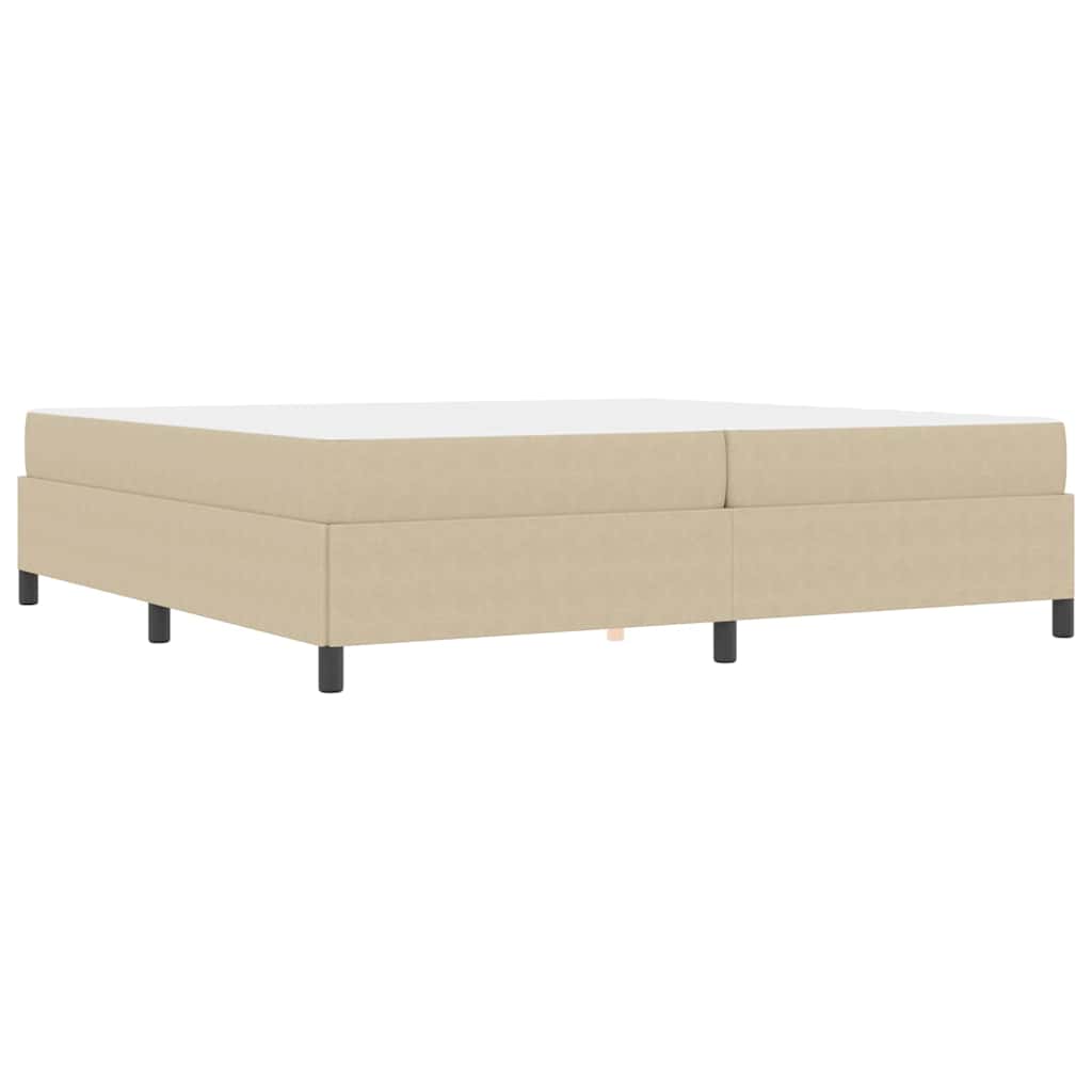 Bedframe met matras Lichtgroen Grijs 200 x 200 cm Stof is nu te koop bij PeponiXL, paradijselijk wonen!