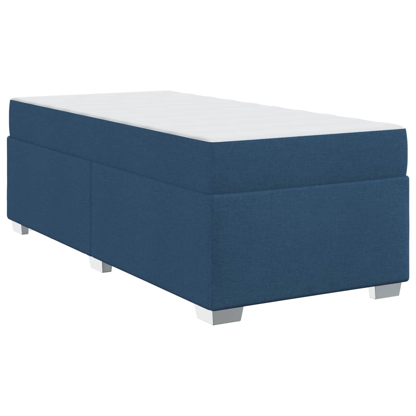 Bedframe met matras Blauw 80 x 200 cm Stof is nu te koop bij PeponiXL, paradijselijk wonen!