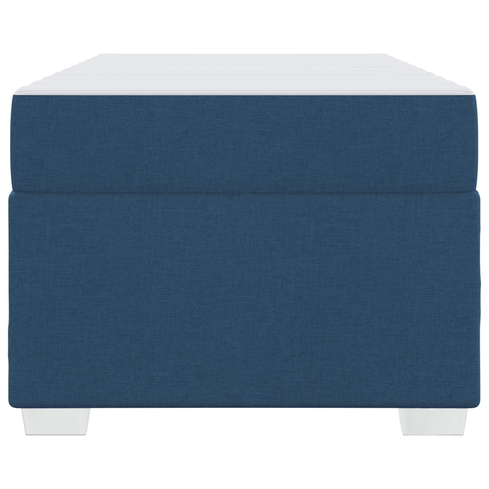 Bedframe met matras Blauw 80 x 200 cm Stof is nu te koop bij PeponiXL, paradijselijk wonen!
