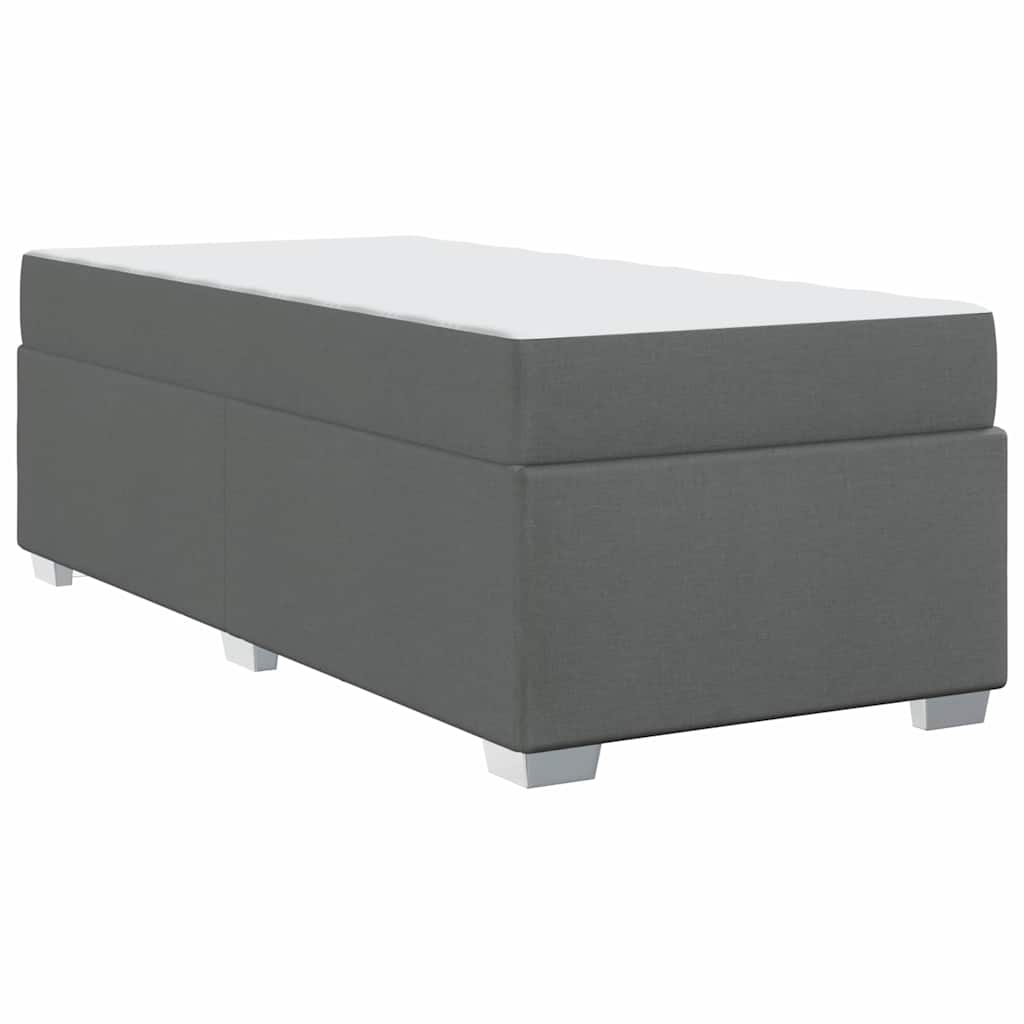 Bedframe met matras Donkergrijs 90 x 190 cm Stof is nu te koop bij PeponiXL, paradijselijk wonen!