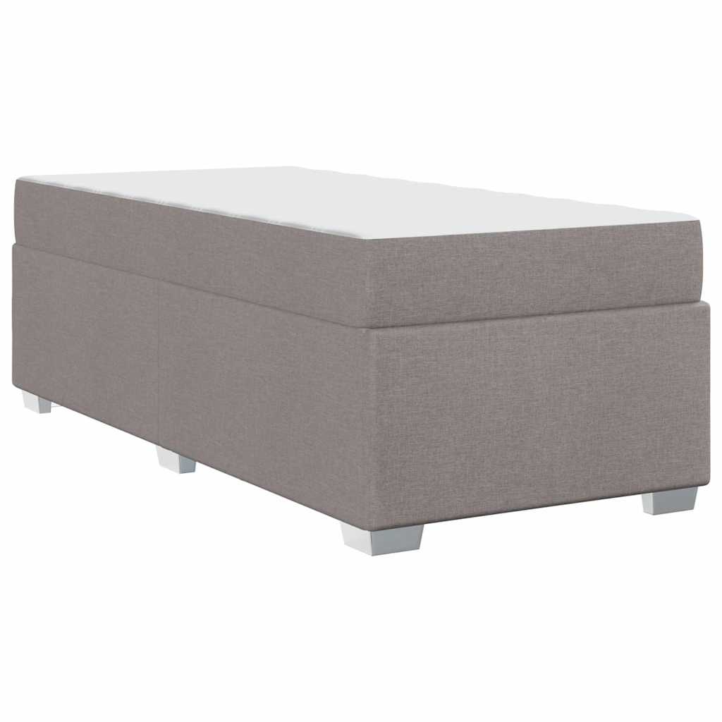Bedframe met matras Taupe 90 x 190 cm Stof is nu te koop bij PeponiXL, paradijselijk wonen!