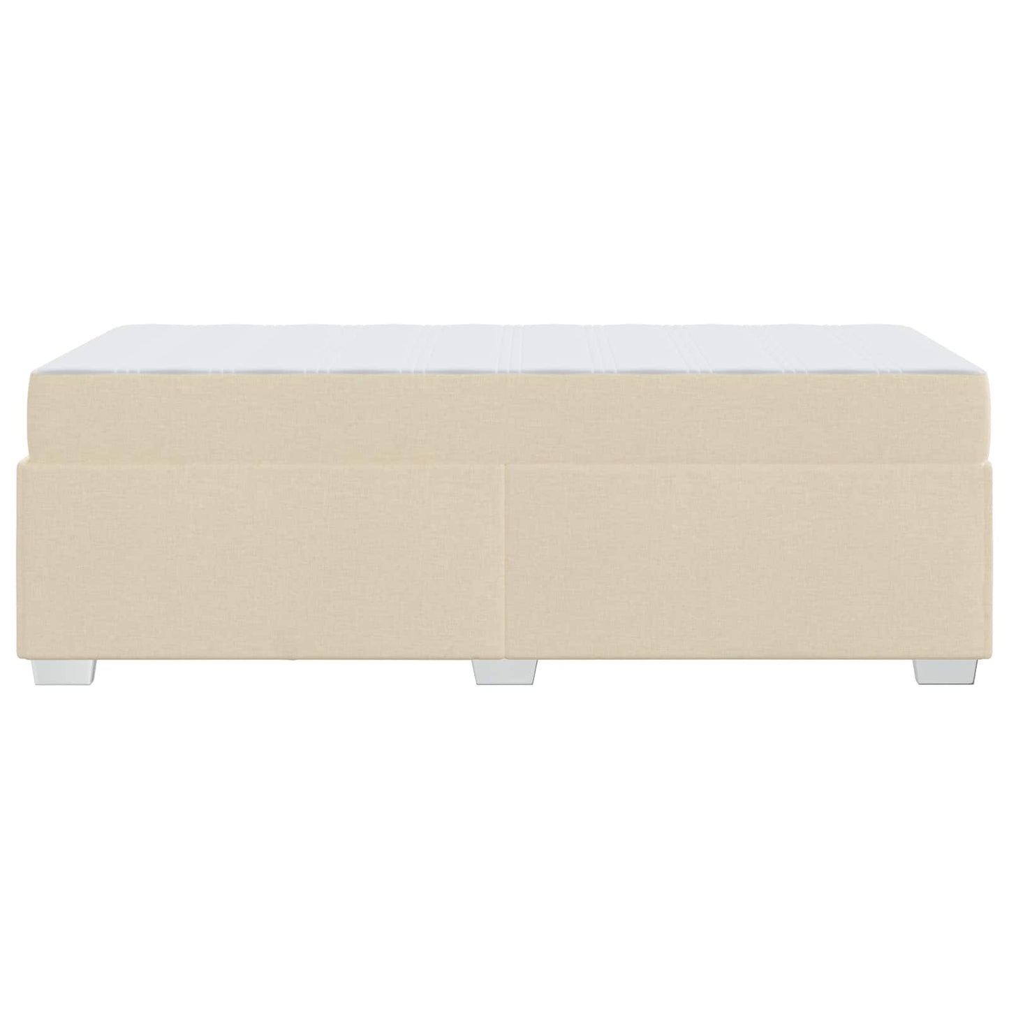 Bedframe met matras Crème 90 x 190 cm Stof is nu te koop bij PeponiXL, paradijselijk wonen!