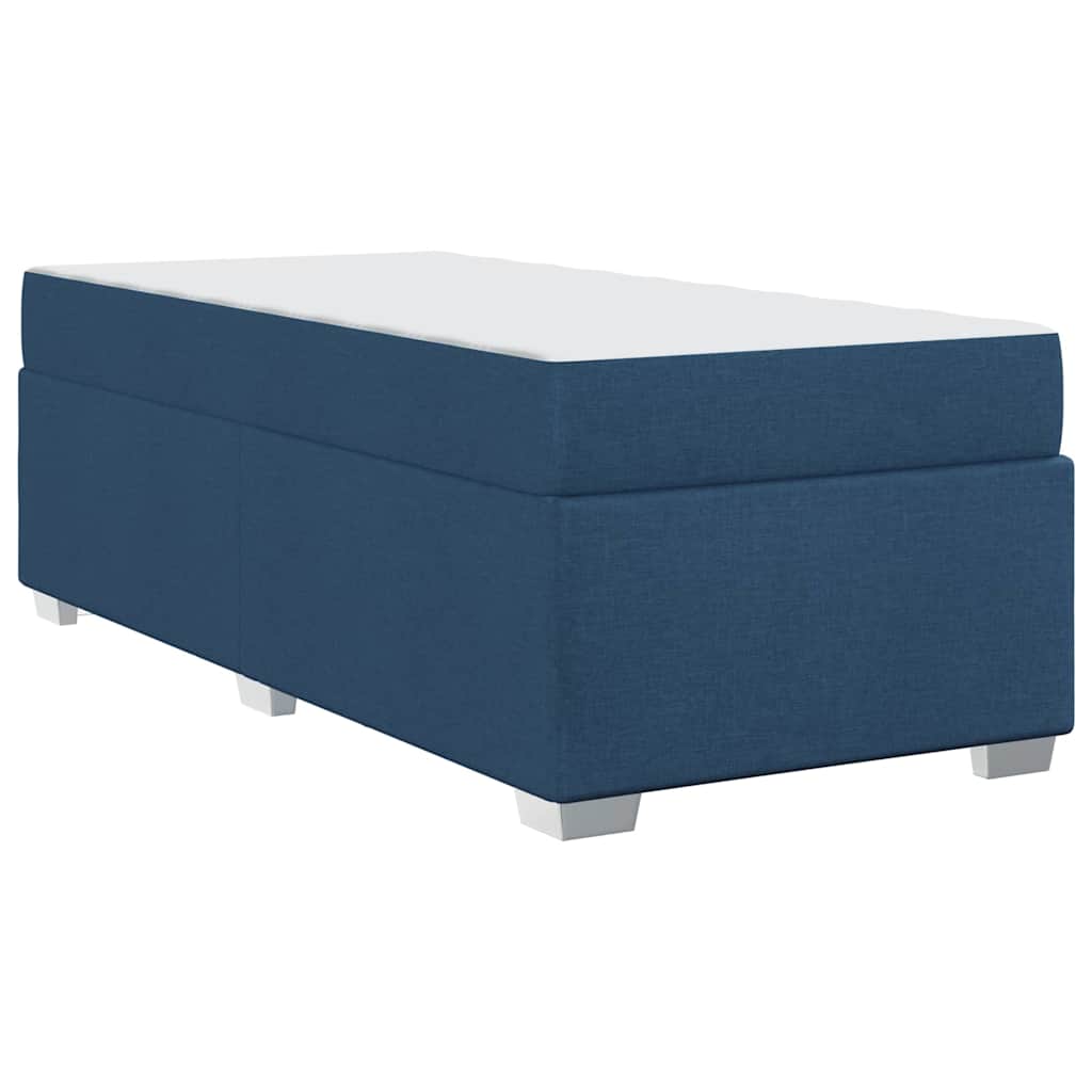 Bedframe met matras Blauw 90 x 190 cm Stof is nu te koop bij PeponiXL, paradijselijk wonen!