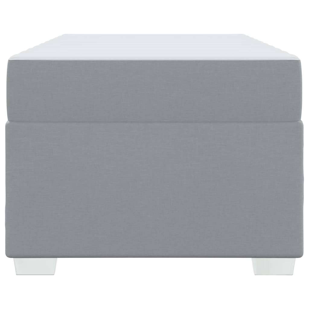 Bedframe met matras Lichtgrijs 90 x 200 cm Stof is nu te koop bij PeponiXL, paradijselijk wonen!