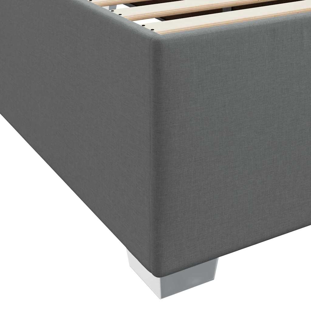 Bedframe met matras Donkergrijs 90 x 200 cm Stof is nu te koop bij PeponiXL, paradijselijk wonen!