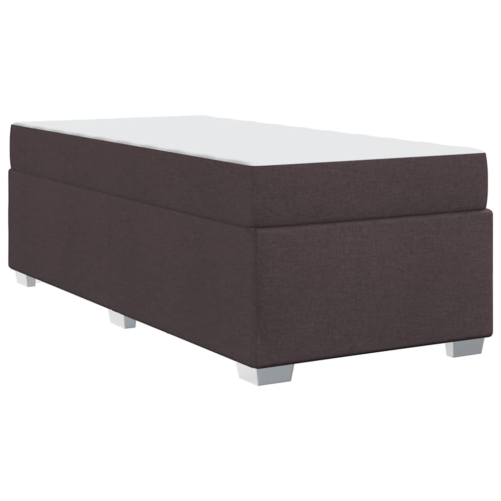 Bedframe met matras Donkerbruin 90 x 200 cm Stof is nu te koop bij PeponiXL, paradijselijk wonen!