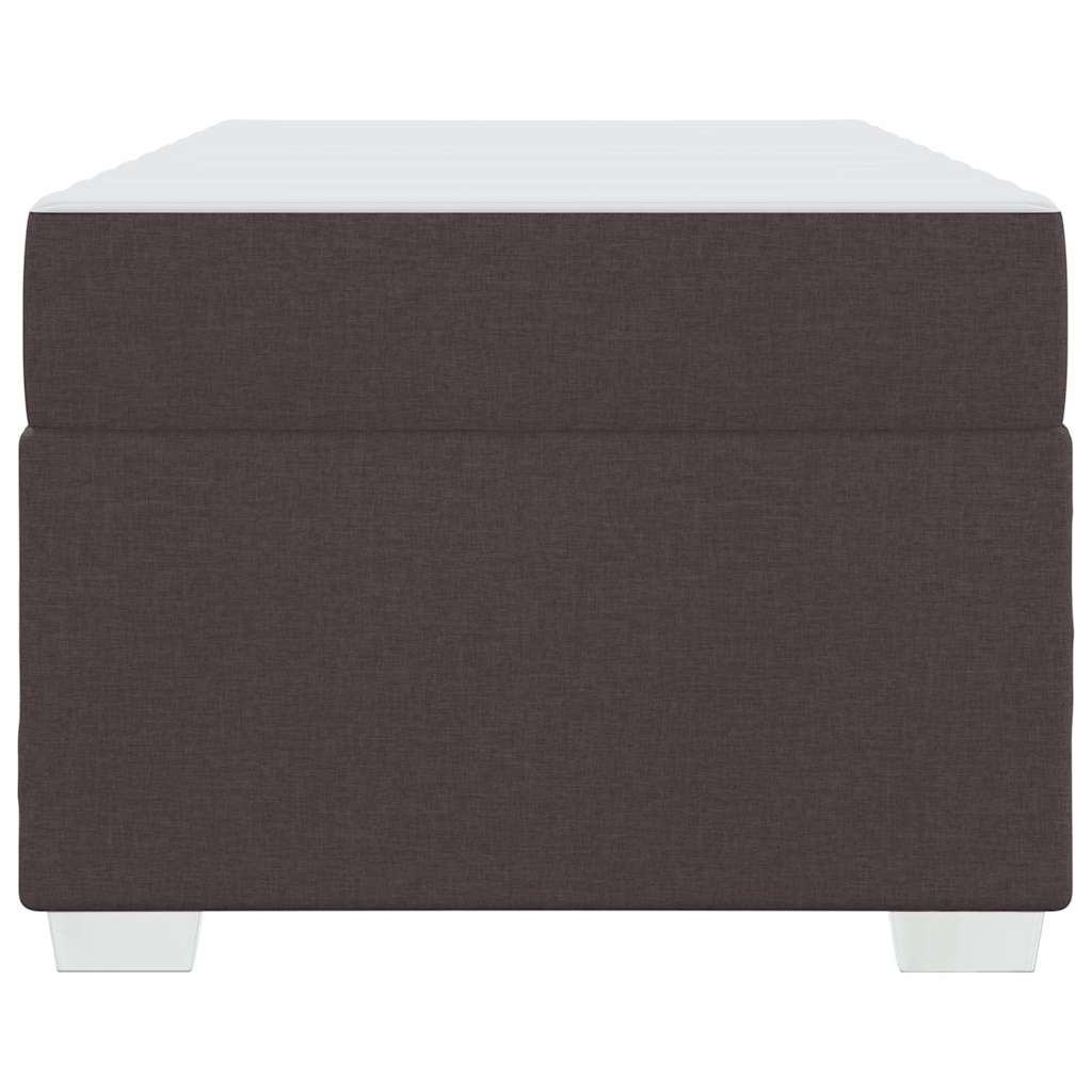 Bedframe met matras Donkerbruin 90 x 200 cm Stof is nu te koop bij PeponiXL, paradijselijk wonen!