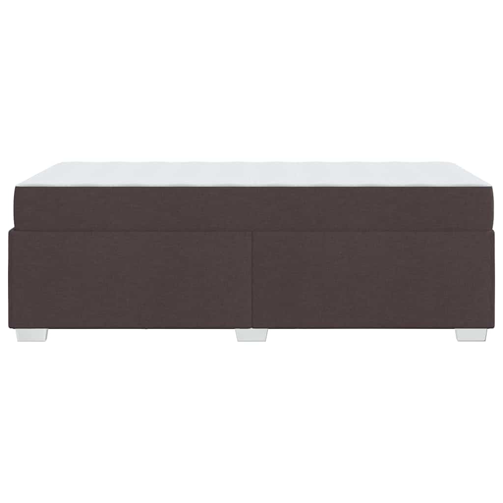 Bedframe met matras Donkerbruin 90 x 200 cm Stof is nu te koop bij PeponiXL, paradijselijk wonen!