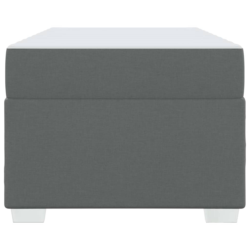 Bedframe met matras Donkergrijs 100 x 200 cm Stof is nu te koop bij PeponiXL, paradijselijk wonen!