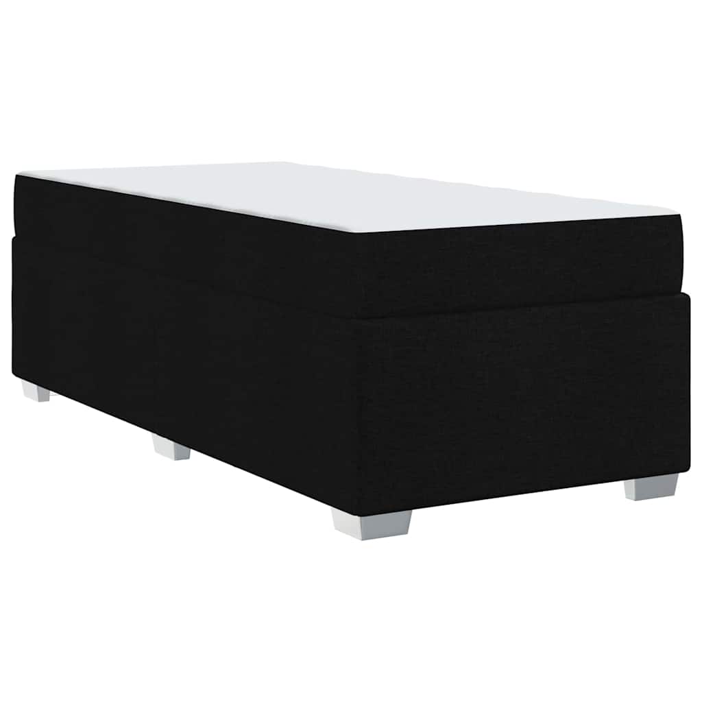 Bedframe met matras Zwart 100 x 200 cm Stof is nu te koop bij PeponiXL, paradijselijk wonen!