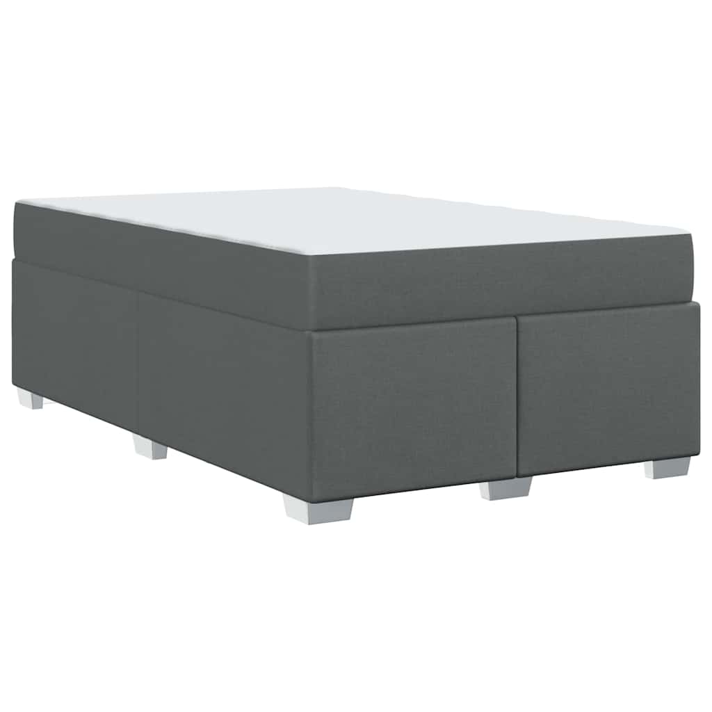 Bedframe met matras Donkergrijs 120 x 190 cm Stof is nu te koop bij PeponiXL, paradijselijk wonen!