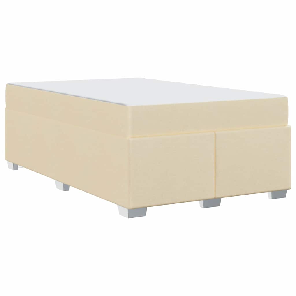 Bedframe met matras Crème 120 x 200 cm Stof is nu te koop bij PeponiXL, paradijselijk wonen!